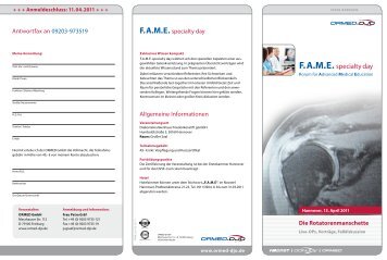 F.A.M.E. specialty day - Diakonische Dienste Hannover