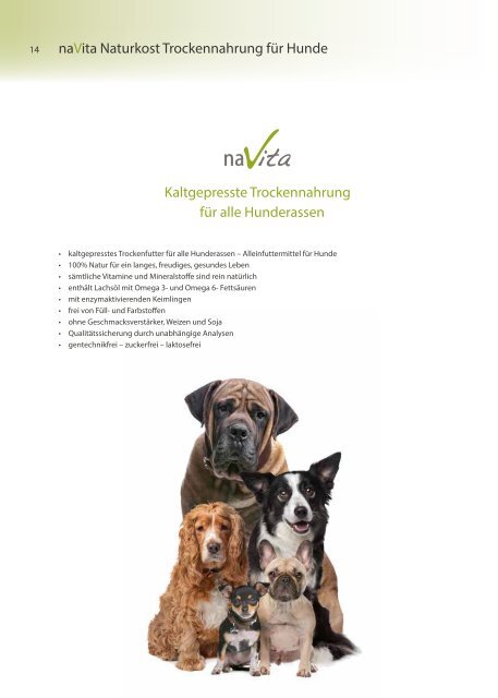 naVita / geshundsein.ch Produktkatalog 2016