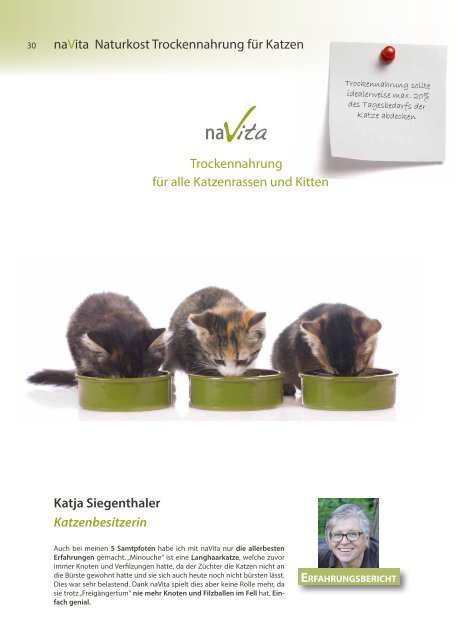 naVita / geshundsein.ch Produktkatalog 2016