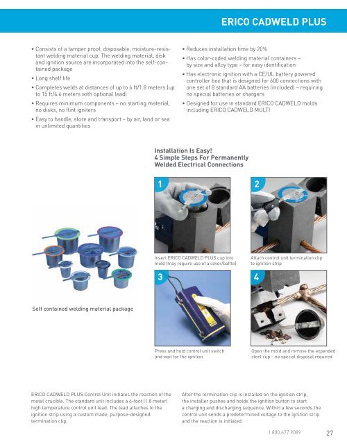 Cadweld Mold Chart