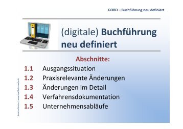 GoBD - Grundsätze ordnungsmäßiger Buchführung neu definiert