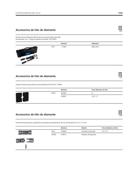 Diamond Tools and Machines - Spanish