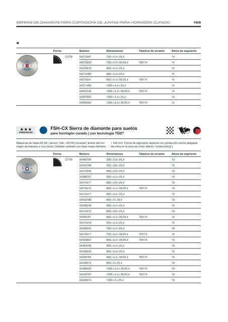 Diamond Tools and Machines - Spanish