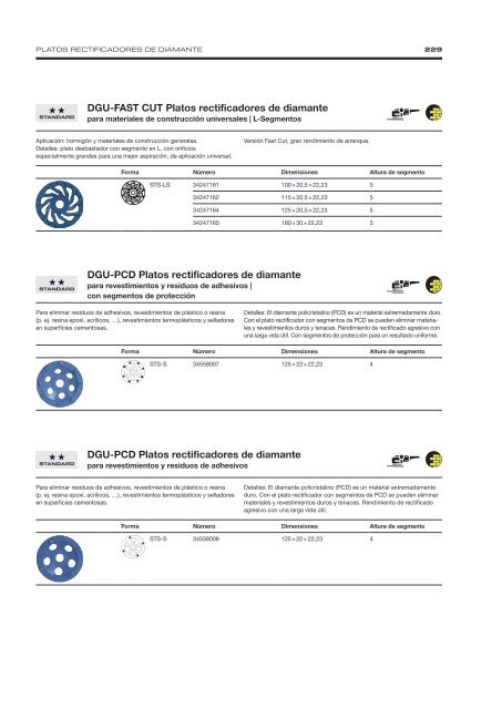 Diamond Tools and Machines - Spanish