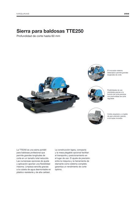 Diamond Tools and Machines - Spanish