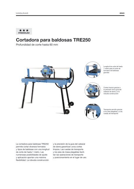 Diamond Tools and Machines - Spanish