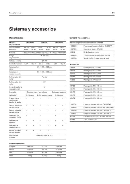 Diamond Tools and Machines - Spanish