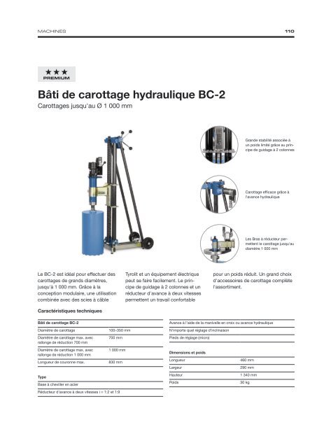 Diamond Tools and Machines - French