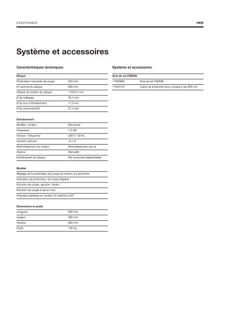 Diamond Tools and Machines - French