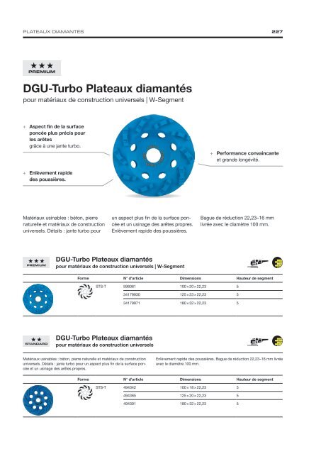 Diamond Tools and Machines - French