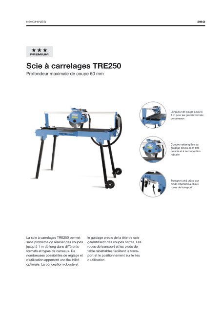 Diamond Tools and Machines - French