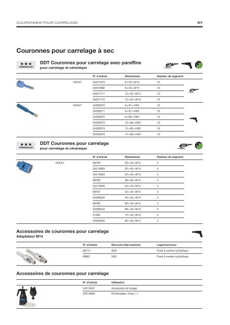 Diamond Tools and Machines - French