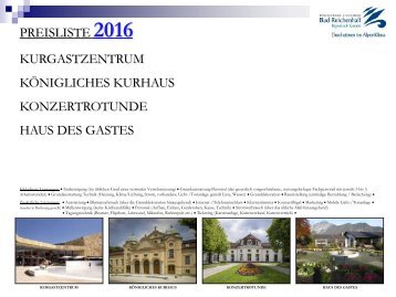 Eventlocations Bad Reichenhall Preise 2016 