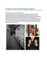 Traits of a Good Bail Bonds Agent