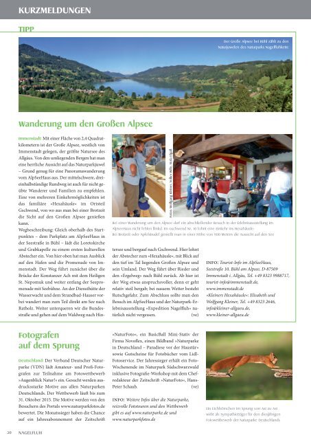 NAGELFLUH Frühjahr/Sommer 2015 - Das Naturpark-Magazin