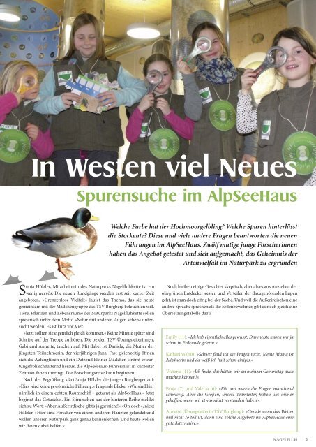 NAGELFLUH Frühjahr/Sommer 2013 - Das Naturpark-Magazin