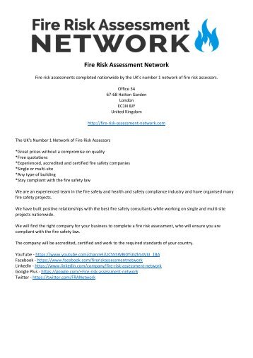 Fire Risk Assessment Network