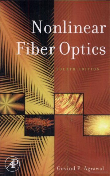 Nonlinear Fiber Optics  - 4 ed. Agrawal