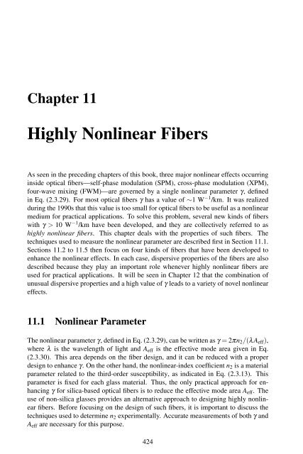 Nonlinear Fiber Optics  - 4 ed. Agrawal