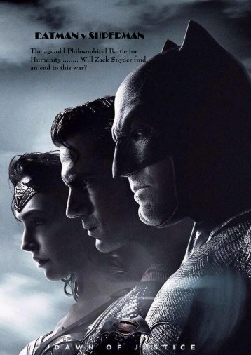 BATMAN v SUPERMAN Dawn of Justice - Crediting Zack Snyder