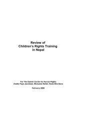 Review of Children's Rights Training in Nepal - Danish Institute for ...