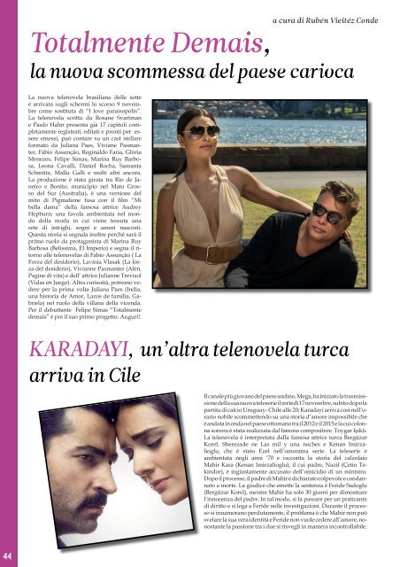 TelenovelasMania Magazine (novembre 2015)