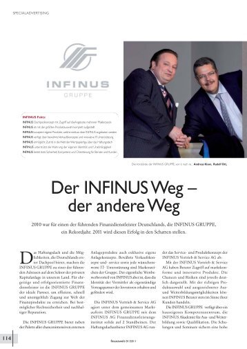 Finanzwelt_12011_3:Layout 1 - INFINUS AG - Ihr Kompetenz-Partner