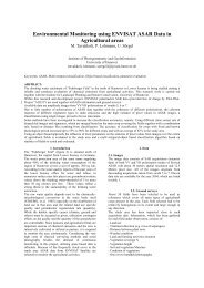 Environmental Monitoring using ENVISAT ASAR Data in Agricultural ...