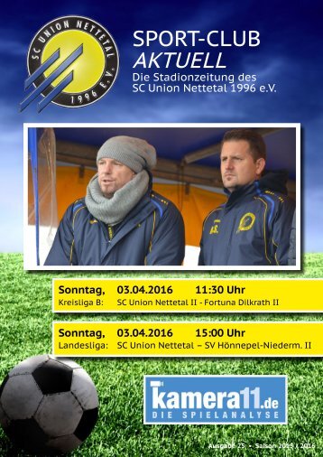 Sport Club Aktuell - Ausgabe 25 - 03.04.2016 - SV Hönnepel Niedermörmter
