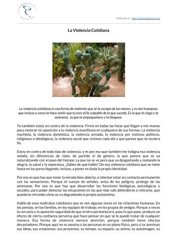 LA VIOLENCIA COTIDIANA