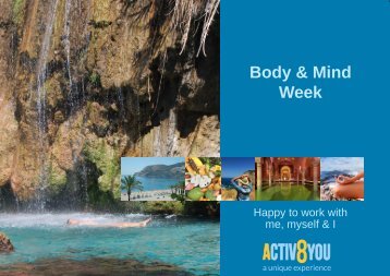 Body&Mind week, Happy to work with me, myself, & I