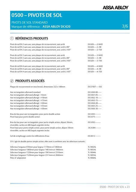 ASSA_ABLOY Catalogue Projet 2016 FR