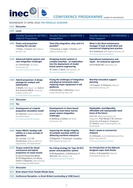 INEC-Programme