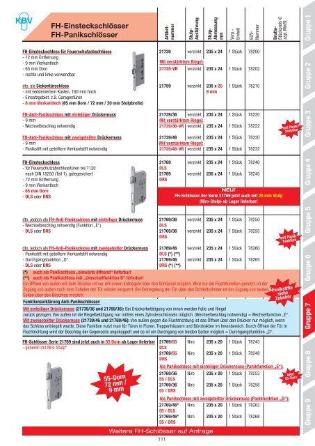 NEU! - KBV Beschlagtechnik Velbert