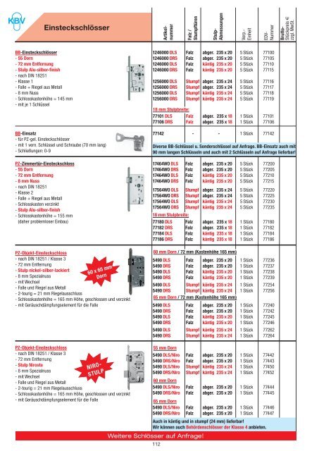 NEU! - KBV Beschlagtechnik Velbert