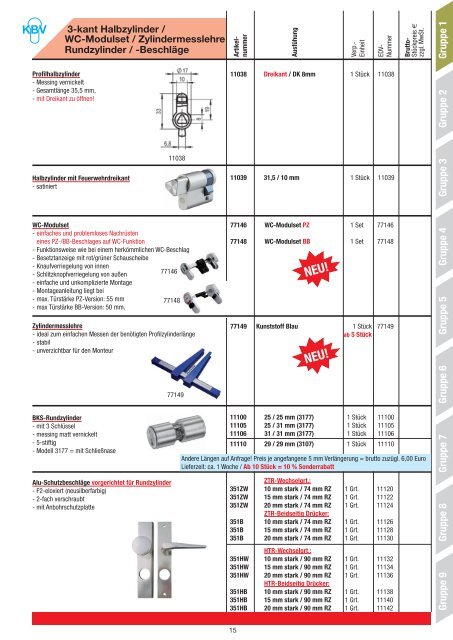 NEU! - KBV Beschlagtechnik Velbert