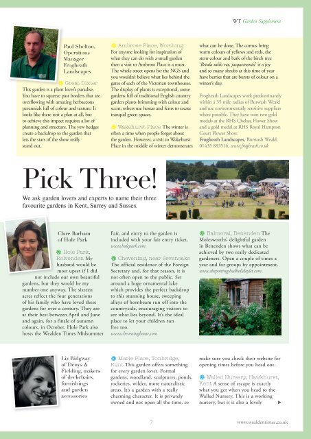 Wealden Times | WT170 | April 2016 | Garden supplement inside