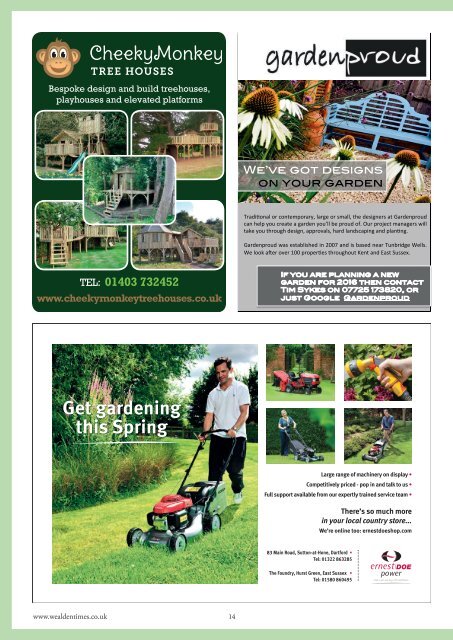 Wealden Times | WT170 | April 2016 | Garden supplement inside