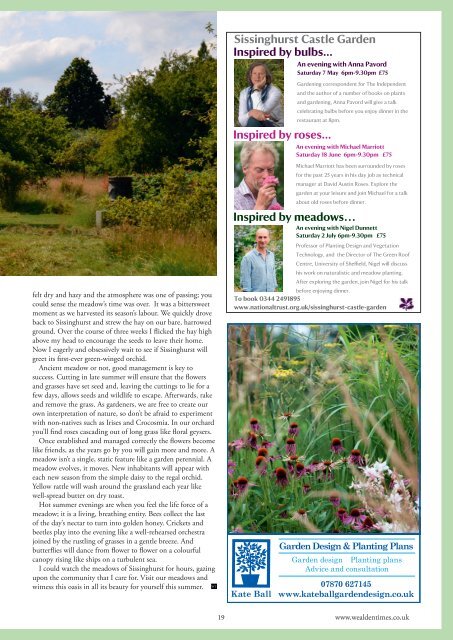 Wealden Times | WT170 | April 2016 | Garden supplement inside