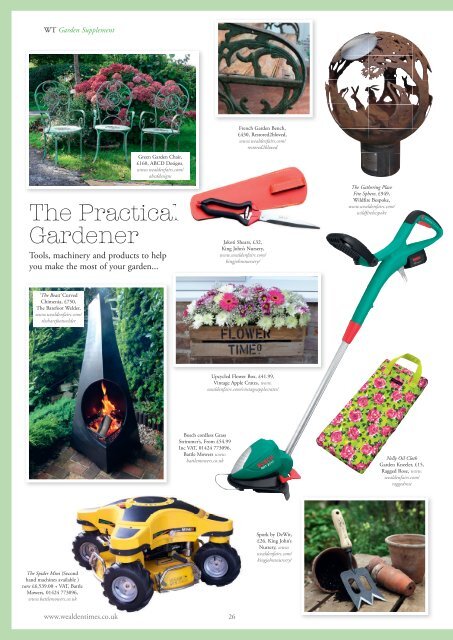 Wealden Times | WT170 | April 2016 | Garden supplement inside