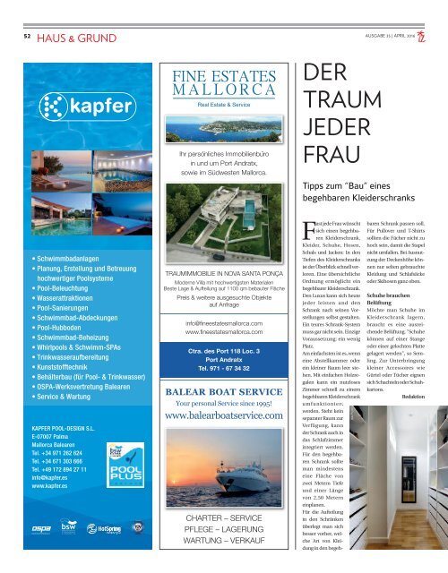 Die Inselzeitung Mallorca April 2016