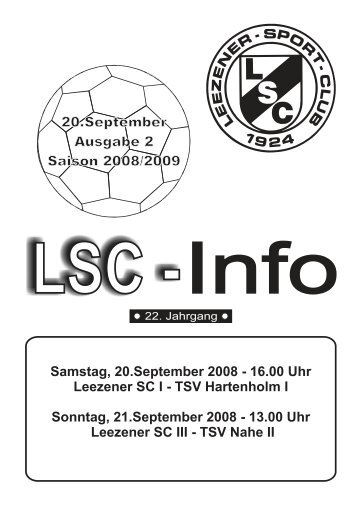 LSC-Info 2008-2009 Ausgabe 2 - Leezener SC