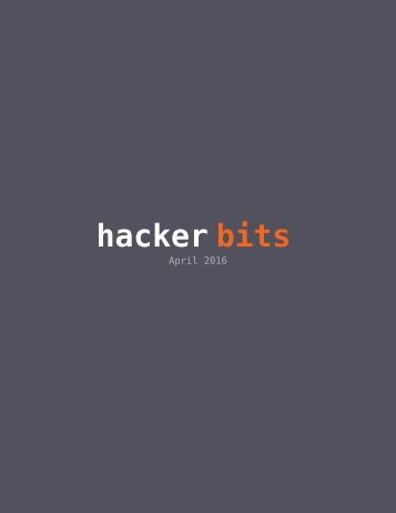 Hacker Bits, April 2016