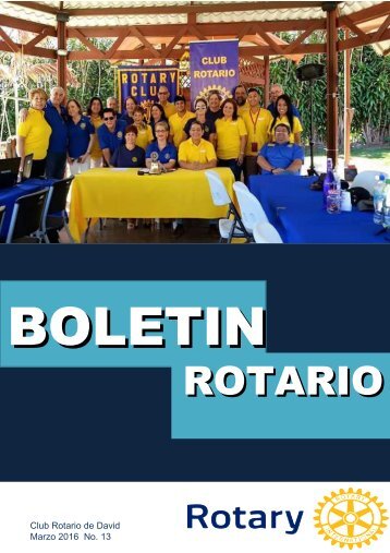 Boletín Rotario Marzo 2016