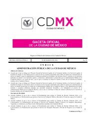 Í N D I C E ADMINISTRACIÓN PÚBLICA DE LA CIUDAD DE MÉXICO