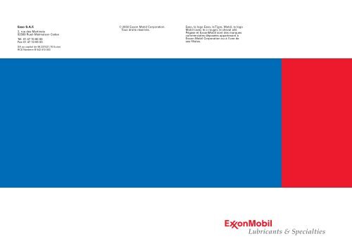 Esso and Mobil Product Catalogue - ExxonMobil