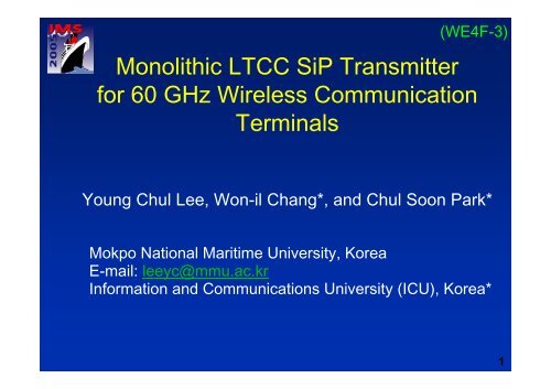 60 GHz LTCC SoP module integrating all transmitter