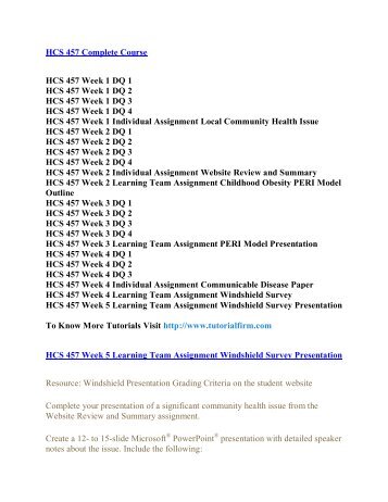 hcs 451 Hcs 451 is a online tutorial store we provides hcs 451 week 2 individual assignment risk management assessment summary. hcs 451 Hcs 451 is a online tutorial store we provides hcs 451 week 2 individual assignment risk management assessment summary.
