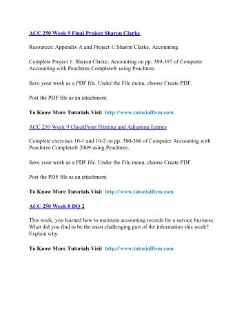 ACC 250 Online Help,ACC 250 Course Tutorials,ACC 250 UOP Guide