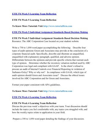 ETH 376 Online Help, ETH 376 Course Tutorials, ETH 376 UOP Guide